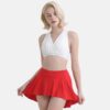 Luella Skirt Set - White&Red