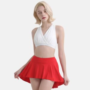 Luella Skirt Set - White&Red